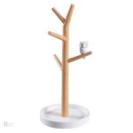 Support décoratif en bois pour rangement de bijoux variés