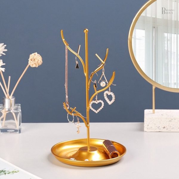 Arbre à bijoux élégant pour un rangement organisé