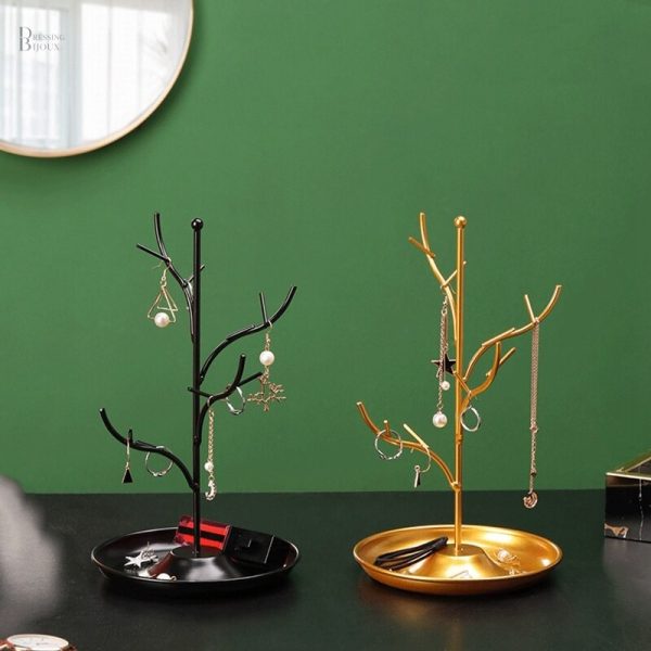 Organisateur de bijoux en forme d'arbre pratique