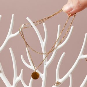 Organisateur de bijoux avec tiroir intégré