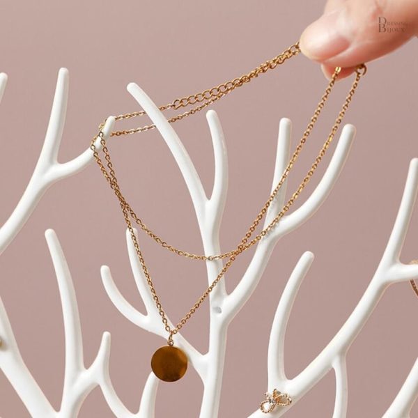 Organisateur de bijoux avec tiroir intégré