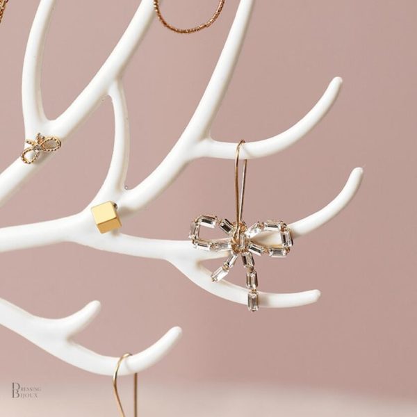 Arbre à bijoux contemporain avec tiroir