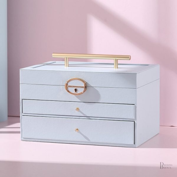 Rangement à bijoux avec serrure pour protection