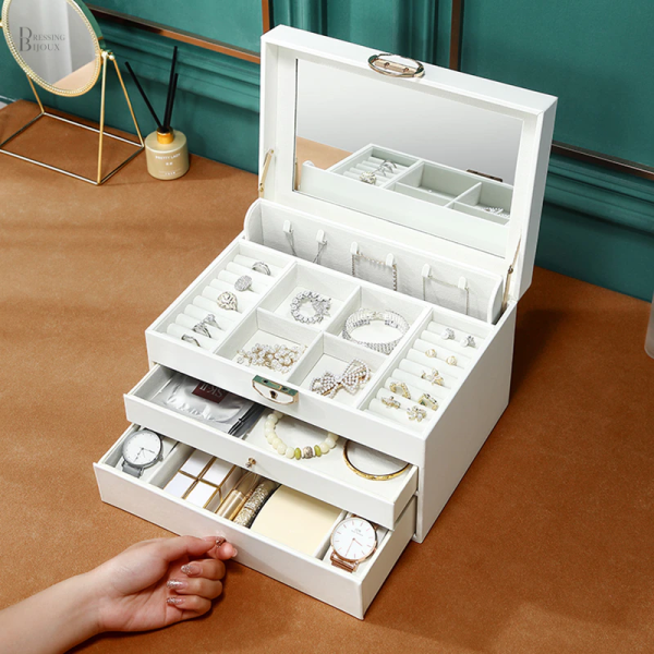 Accessoire de rangement avec serrure pour bijoux