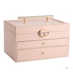 Boîte à bijoux compacte avec fermeture sécurisée