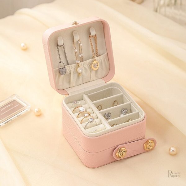 Coffre à bijoux pour filles, design amusant et fonctionnel