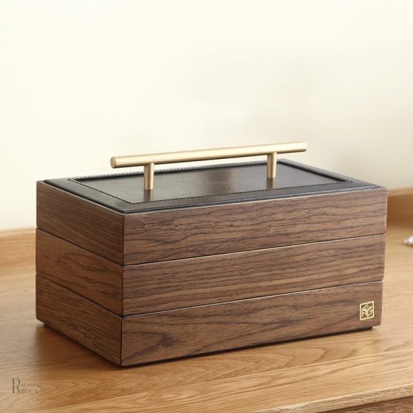 Boîte à bijoux en bois au design esthétique