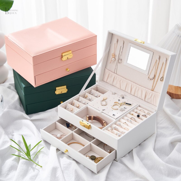 Organisateur de bijoux spacieux pour collier et bracelet