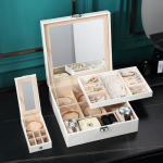 Boîte à bijoux miroir élégante et pratique pour ranger vos trésors