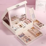 Style moderne de boîte à bijoux miroir pour un rangement élégant