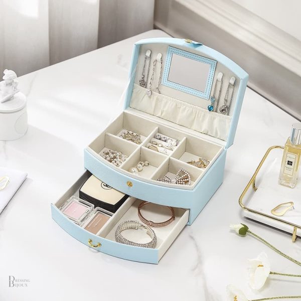 Boîte à bijoux petite, design élégant pour rangement