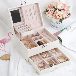 Boîte à bijoux tendance élégante et moderne