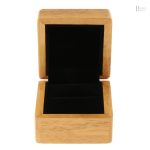 Boîte en bois pour bague, design raffiné et naturel