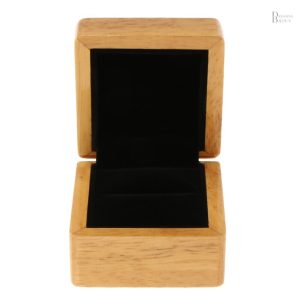 Boîte en bois pour bague, design raffiné et naturel