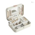 Coffret à bijoux féminin avec miroir intégré