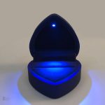 Écrin de présentation pour bague, magnifique design cœur