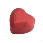 Écrin à bague de mariage en forme de cœur, chic et sobre