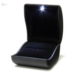 Écrin Bague Noir élégant pour rangement et présentation