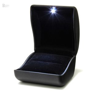 Écrin Bague Noir élégant pour rangement et présentation