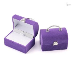Écrin Bague Velours élégant pour une présentation raffinée