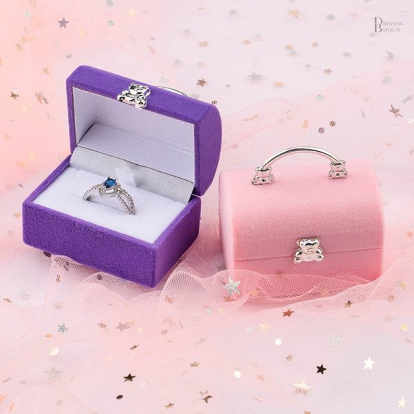 Écrin à Bague en velours, design luxueux et sophistiqué