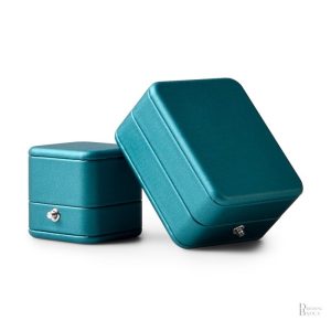 Écrin à Bague en velours bleu
