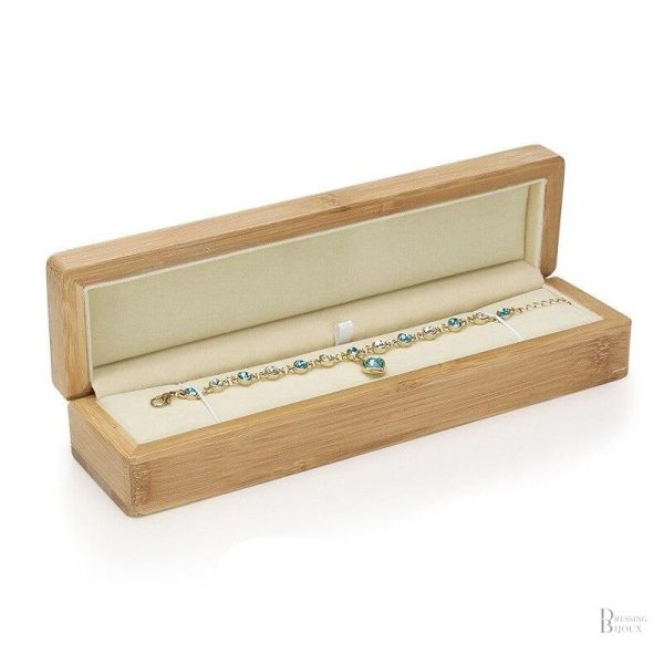 Écrin en bois pour présentation de bagues