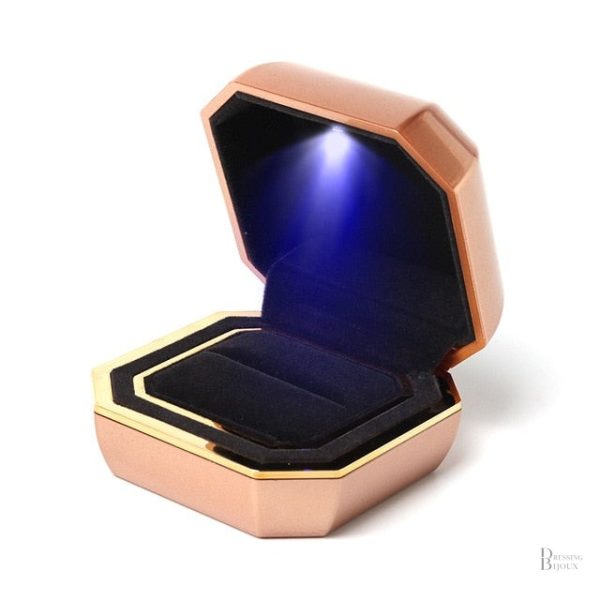 Écrin lumineux pour bagues et petits bijoux