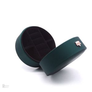 Coffret à bague rond, design chic et compact