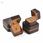 Écrin sophistiqué pour bague, accessoire de rangement élégant