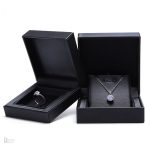 Écrin noir pour bijou, idéal cadeau mariage
