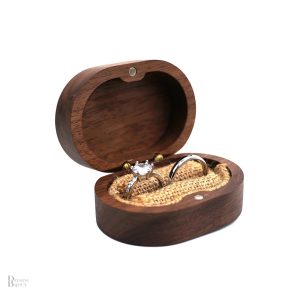 Écrin Bague pour deux Alliances élégant et raffiné