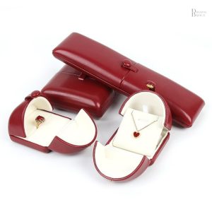 Écrin à Bague Rouge élégant pour bijoux