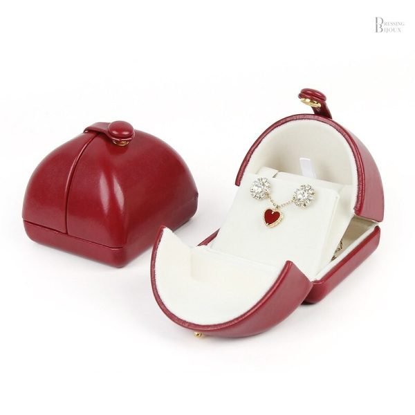 Écrin bijou rouge, protection et style pour bagues